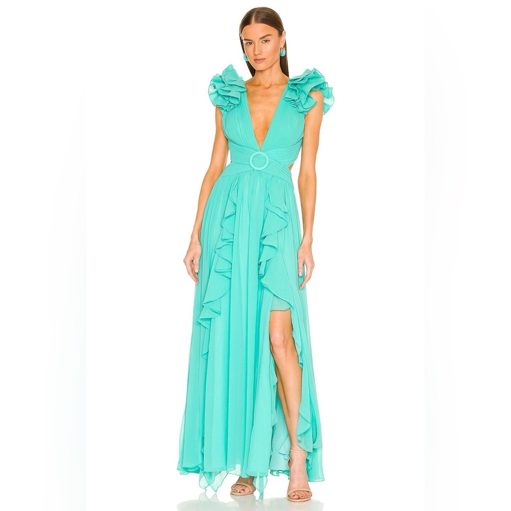 PatBo Flutter Sleeve Maxi Dress